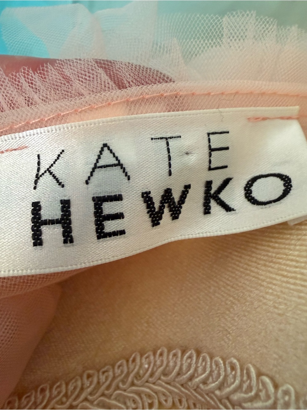 Kate Hewko Pale Pink Tulle Bolero Shrug - Picture 2 of 6